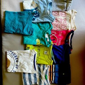 100% cotton Zara, Jannie and Jack, Benetton, very nice quality t-shirts!!!